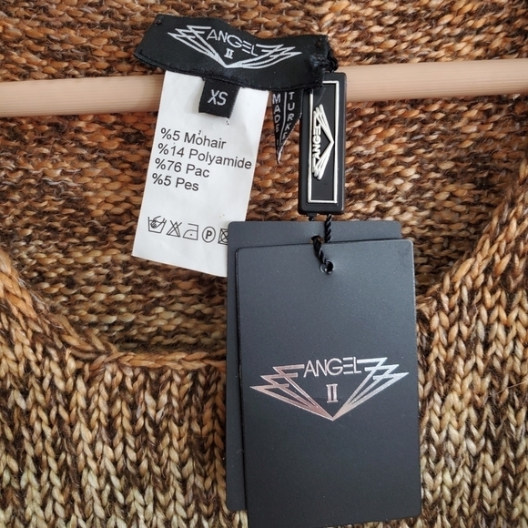 NWT Angel II Mohair Sweater Tank in Sandy Brown - Picture 2 of 5